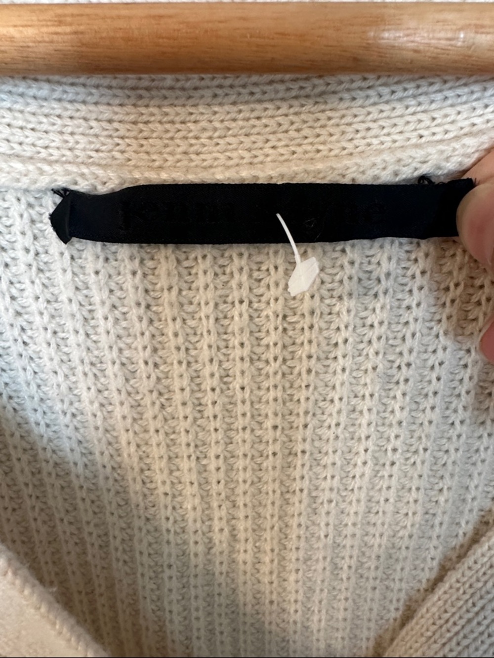 Jenni Kayne Cashmere Cocoon Ivory Cardigan S - Picture 7 of 10